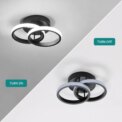 Small LED Ceiling Lights,19W 1710LM Bedroom Ceiling Lamp, Medium Size 6000K Cool White LED Ceiling Light with Double Ring: 3 - 5 Days Free Delivery Only UK - Image 5