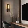 Indoor LED Wall Light,16 W Modern Acrylic Wall Lamp,Black Interior Wall Light for Corridor, Stairs,Warm White 3000K: 3 - 5 Days Free Delivery Only UK - Image 3