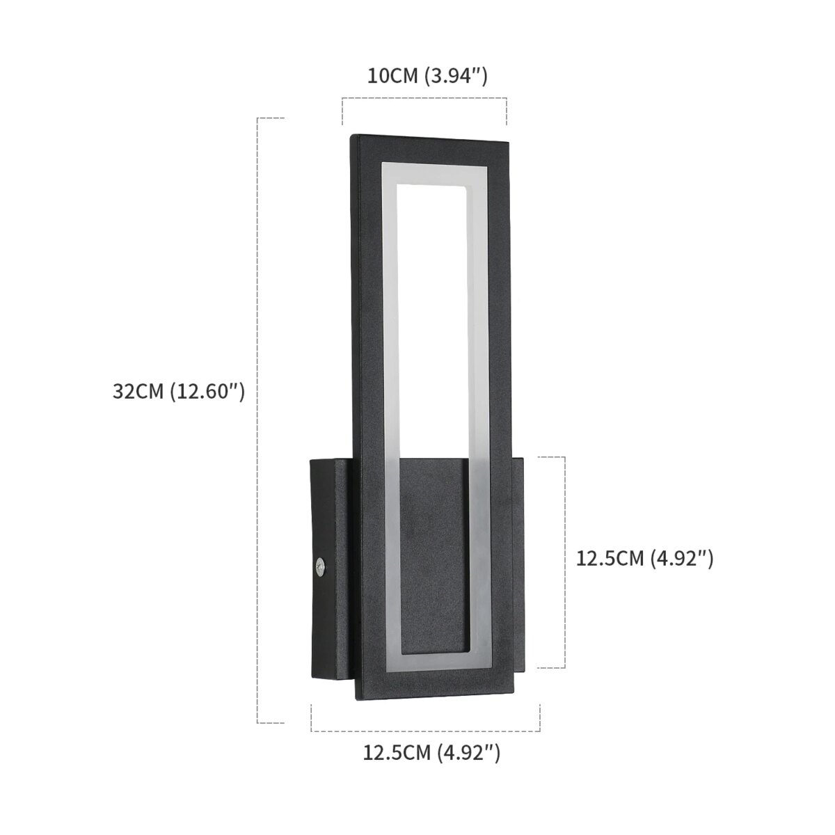 Indoor LED Wall Light,16 W Modern Acrylic Wall Lamp,Black Interior Wall Light for Corridor, Stairs,Warm White 3000K: 3 - 5 Days Free Delivery Only UK - Image 2