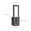 Indoor LED Wall Light,16 W Modern Acrylic Wall Lamp,Black Interior Wall Light for Corridor, Stairs,Warm White 3000K: 3 - 5 Days Free Delivery Only UK - Image 2