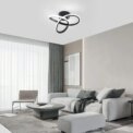 LED Ceiling Light, 22W Black Clover LED Aluminum Ceiling Light, Medium Size White Light 220V Suitable for Living Room, Bedroom, Study: 3 - 5 Days Free Delivery Only UK - Image 4