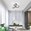LED Ceiling Light, 22W Black Clover LED Aluminum Ceiling Light, Medium Size White Light 220V Suitable for Living Room, Bedroom, Study: 3 - 5 Days Free Delivery Only UK - Image 6