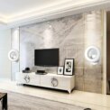 Crystal Wall Lights,LED Wall Light 6500K Wall Sconce Crystal Lamp for Living Room,Bedroom,Cool White Light [Energy Class E]: 3 - 5 Days Free Delivery Only UK - Image 6