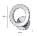 Crystal Wall Lights,LED Wall Light 6500K Wall Sconce Crystal Lamp for Living Room,Bedroom,Cool White Light [Energy Class E]: 3 - 5 Days Free Delivery Only UK - Image 2
