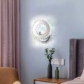 Crystal Wall Lights,LED Wall Light 6500K Wall Sconce Crystal Lamp for Living Room,Bedroom,Cool White Light [Energy Class E]: 3 - 5 Days Free Delivery Only UK - Image 5