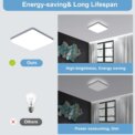 36W Super Bright LED Panel Light, LED Ceiling Lamps,Modern Square Ultra Slim LED Ceiling Lighting for Bedroom, Kitchen: 3 - 5 Days Free Delivery Only UK - Image 3