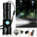 NEW Ultra Bright Mini Cree LED Hand Torch Lamp USB Rechargeable Flashlight Small: 3 - 5 Days Free Delivery Only UK