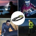 LED Head Torch Rechargeable Waterproof COB Headlamp Motion Sensor Light: 3 - 5 Days Free Delivery Only UK - Image 5