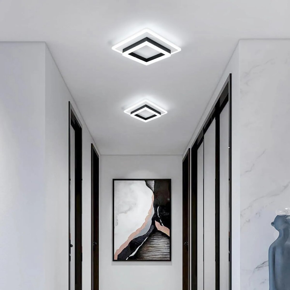 Square Acrylic  Ceiling Light Modern LED Ceiling Lamp,White 6500K LED Ceiling Lights for Bedroom Office Kitchen Living Room: 3 - 5 Days Free Delivery Only UK - Image 6