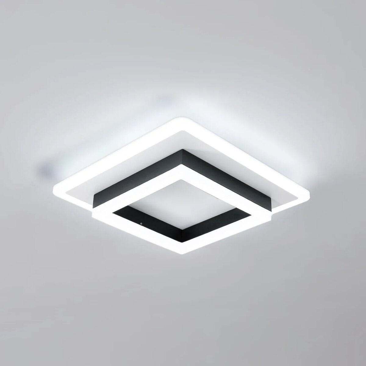 Square Acrylic  Ceiling Light Modern LED Ceiling Lamp,White 6500K LED Ceiling Lights for Bedroom Office Kitchen Living Room: 3 - 5 Days Free Delivery Only UK - Image 1