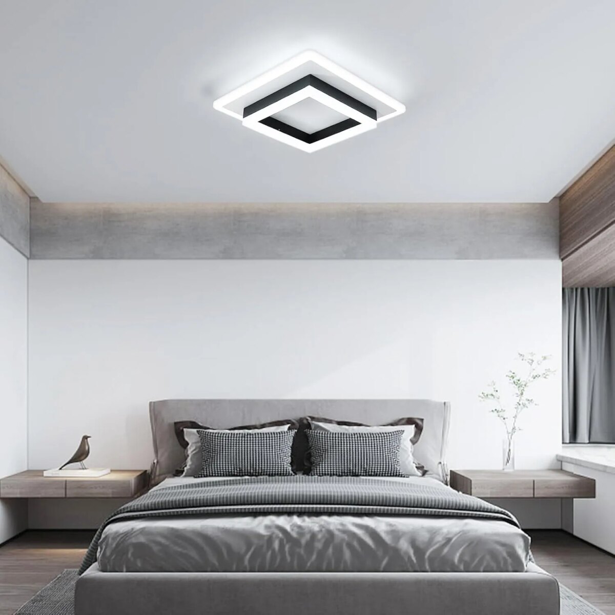 Square Acrylic  Ceiling Light Modern LED Ceiling Lamp,White 6500K LED Ceiling Lights for Bedroom Office Kitchen Living Room: 3 - 5 Days Free Delivery Only UK - Image 5