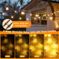 LED String Bulbs Lights Outdoor 20M/30CM  Plastic Bulbs IP44 Courtyard Garden Camping Atmosphere Lighting For Wedding Décor: 3 - 5 Days Free Delivery Only UK - Image 3