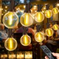 LED String Bulbs Lights Outdoor 20M/30CM  Plastic Bulbs IP44 Courtyard Garden Camping Atmosphere Lighting For Wedding Décor: 3 - 5 Days Free Delivery Only UK - Image 5