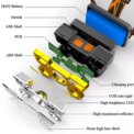 Super Bright 5 LED Head Flashlight USB Rechargeable HeadLamp Outdoor Powerful Waterproof Camping Fishing Adventure Head Lantern: 3 - 5 Days Free Delivery Only UK - Image 6