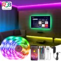 LED Strip Light RGB 5050 Music Sync Color Changing  30LEDS PER M, App Controlled LED Lights 5M 10M 15M DC12V Flexible: 3 - 5 Days Free Delivery Only UK