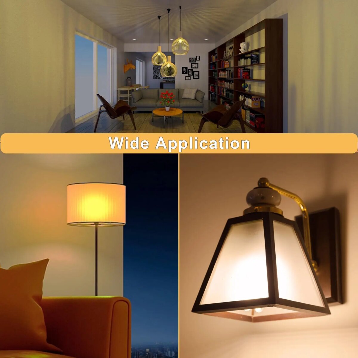 6PCS E27 Vintage Light Bulbs 6W E27 Edison Screw Bulb Warm White 2700K 60W Equivalent E27 LED Bulb Energy Saving Light Bulbs: 3 - 5 Days Free Delivery Only UK - Image 6