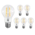 6PCS E27 Vintage Light Bulbs 6W E27 Edison Screw Bulb Warm White 2700K 60W Equivalent E27 LED Bulb Energy Saving Light Bulbs: 3 - 5 Days Free Delivery Only UK