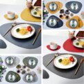 PU Leather Placemat and Coaster Set of 4 Dual-Sided Waterproof Wipeable Place Mats for Home Restaurant Christmas Table Mats: 3 - 5 Days Free Delivery Only UK - Image 4