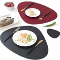 PU Leather Placemat and Coaster Set of 4 Dual-Sided Waterproof Wipeable Place Mats for Home Restaurant Christmas Table Mats: 3 - 5 Days Free Delivery Only UK - Image 6