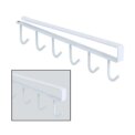 Voltsify 6 Hooks Metal Under Hanging Shelf Kitchen Cupboard Organiser, White: 3 - 5 Days Free Delivery Only UK - Image 5