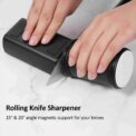 Rolling Knife Sharpener - Knife Sharpening Tool with Diamond and Ceramic Discs for Steel of Any Hardness, 15 and 20 Degrees: 3 - 5 Days Free Delivery Only UK - Image 4