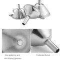 3 Piece Stainless Steel Funnels Set with Handle Kitchen Funnel Set Multipurpose for Transferring Liquid Dry Ingredients Powder: 3 - 5 Days Free Delivery Only UK - Image 6