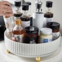 Rotating Round Spice Storage Rack Tray Turntable Kitchen Organizer: 3 - 5 Days Free Delivery Only UK