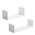 Modern U-shaped wall-mounted shelf  2PCS, set Multifunctional wooden floating board rack Kitchen living room storage rack: 3 - 5 Days Free Delivery Only UK - Image 5
