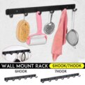 The Door Hanger Clothes Coat Jacket Rack Towel Wall Holder Storage-6/7 Hook : 3 - 5 Days Free Delivery Only UK - Image 6