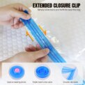 12-Pack Vacuum Compression Storage Bags for Clothes, with Electric Pump - Reusable Space Saver Bags for Travel, Duvets Storage: 3 - 5 Days Free Delivery Only UK - Image 3