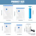 12-Pack Vacuum Compression Storage Bags for Clothes, with Electric Pump - Reusable Space Saver Bags for Travel, Duvets Storage: 3 - 5 Days Free Delivery Only UK - Image 6