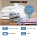 12-Pack Vacuum Compression Storage Bags for Clothes, with Electric Pump - Reusable Space Saver Bags for Travel, Duvets Storage: 3 - 5 Days Free Delivery Only UK - Image 2