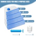 12-Pack Vacuum Compression Storage Bags for Clothes, with Electric Pump - Reusable Space Saver Bags for Travel, Duvets Storage: 3 - 5 Days Free Delivery Only UK - Image 4