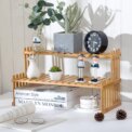 2 Tier Decorative Tabletop Wood Plant Stand Display Shelf: 3 - 5 Days Free Delivery Only UK - Image 5