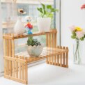 2 Tier Decorative Tabletop Wood Plant Stand Display Shelf: 3 - 5 Days Free Delivery Only UK - Image 4