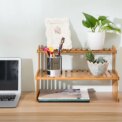 2 Tier Decorative Tabletop Wood Plant Stand Display Shelf: 3 - 5 Days Free Delivery Only UK - Image 6