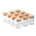 12Pcs Glass Spice Jar Set with Bamboo Lids Kitchen Storage Bottle: 3 - 5 Days Free Delivery Only UK - Image 3