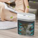 12L Smart Induction Trash Can White Smart Sensing Household Waterproof Intelligent Trash Bin for Bedroom Bathroom Kitchen: 3 - 5 Days Free Delivery Only UK  Office - Image 3