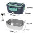 Portable Electric Lunch Box  Stainless Steel Heated Food Container for Car/Office/Home Dining Box Microwave Oven: 3 - 5 Days Free Delivery Only UK - Image 6