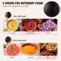 2L Electric Food Chopper Vegetable Chopper Small Food Processor Meat Grinder Mixer Electric Dicer with 2 Speeds Meat Mincer: 3 - 5 Days Free Delivery Only UK - Image 6