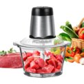 2L Electric Food Chopper Vegetable Chopper Small Food Processor Meat Grinder Mixer Electric Dicer with 2 Speeds Meat Mincer: 3 - 5 Days Free Delivery Only UK