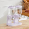 1 White Modern Food Dispenser Cereal Containers Storage Dispenser: 3 - 5 Days Free Delivery Only UK - Image 3