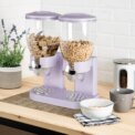 1 White Modern Food Dispenser Cereal Containers Storage Dispenser: 3 - 5 Days Free Delivery Only UK