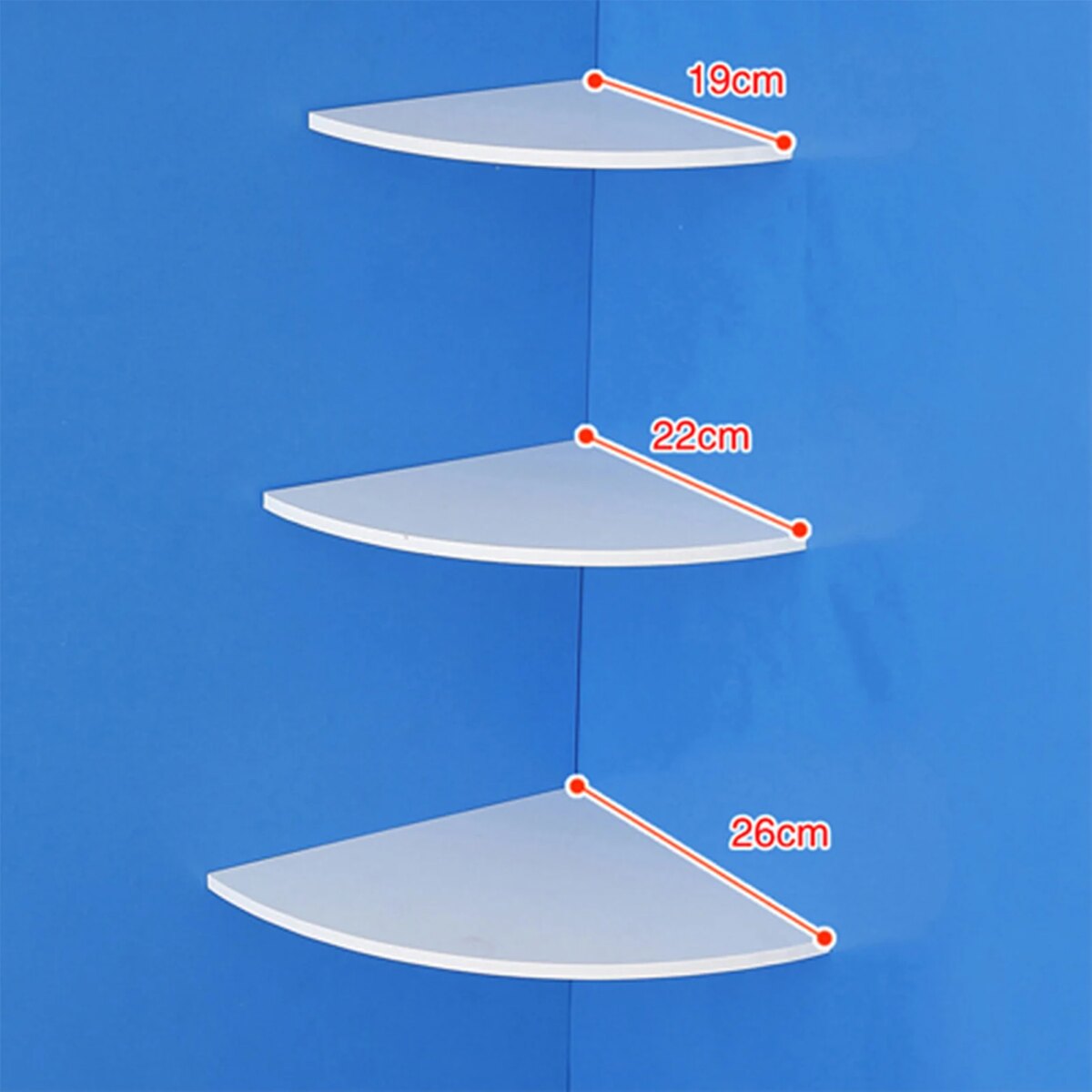 3PCS Floating Corner Shelf Wall Mounted Storage Rack Bookshelves Home Furniture  Decor  Wall Shelf Corner Wall Shelf: 3 - 5 Days Free Delivery Only UK - Image 1