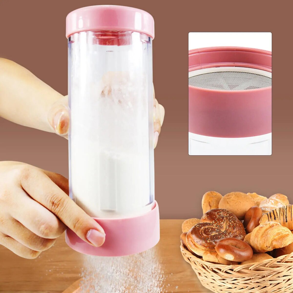 Sugar Sifter Flour Sifter Easy to Clean Strainers Fine Mesh Sieve Strainer for: 3 - 5 Days Free Delivery Only UK - Image 2