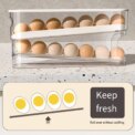 Automatic Scrolling Egg Holder with Lid Refrigerator Rolling Egg Holder Automatic 12 Count Egg Dispenser for Fridge Refrigerator: 3 - 5 Days Free Delivery Only UK - Image 2