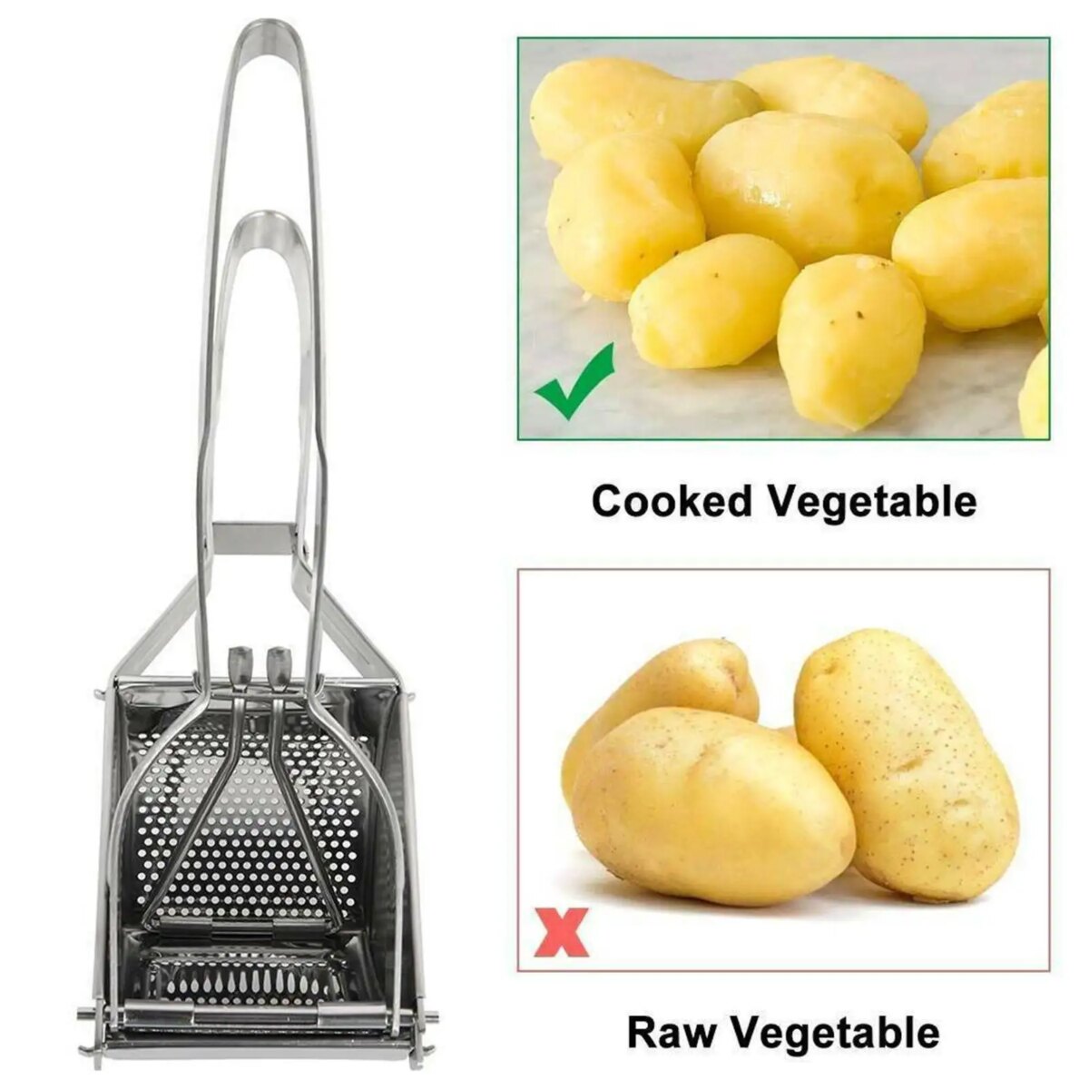 New Large Stainless Steel Potato Ricer Masher Fruit Press Juicer Crusher Squeeze: 3 - 5 Days Free Delivery Only UK - Image 2
