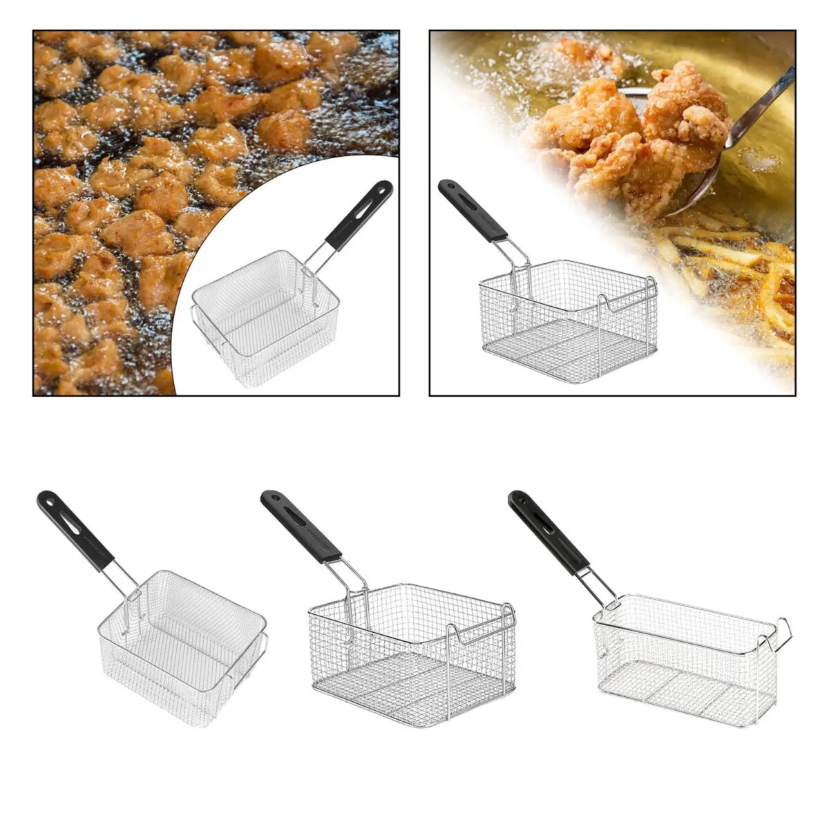 Stainless Steel French Fries Holder for Fryer, Portable French Fry Basket with: 3 - 5 Days Free Delivery Only UK - Image 1