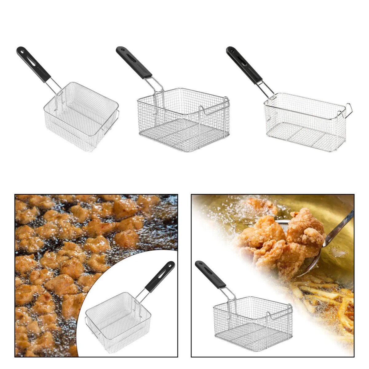Stainless Steel French Fries Holder for Fryer, Portable French Fry Basket with: 3 - 5 Days Free Delivery Only UK - Image 3