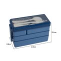 Bento-Style Plastic Lunch Box with Cutlery 3-Layer: 3 - 5 Days Free Delivery Only UK - Image 6